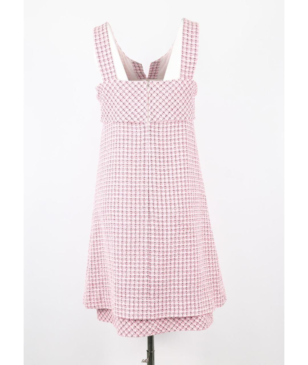 CHANEL PRE-OWNED Розовое хлопковое повседневное платье, фото 2