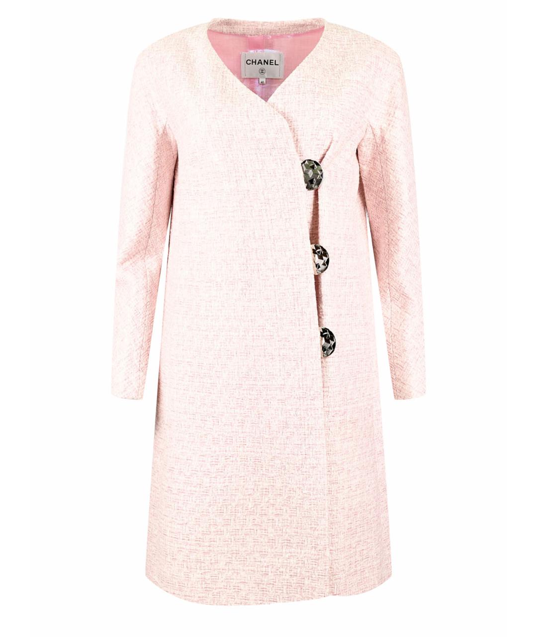 CHANEL Розовое полиэстеровое пальто, фото 1
