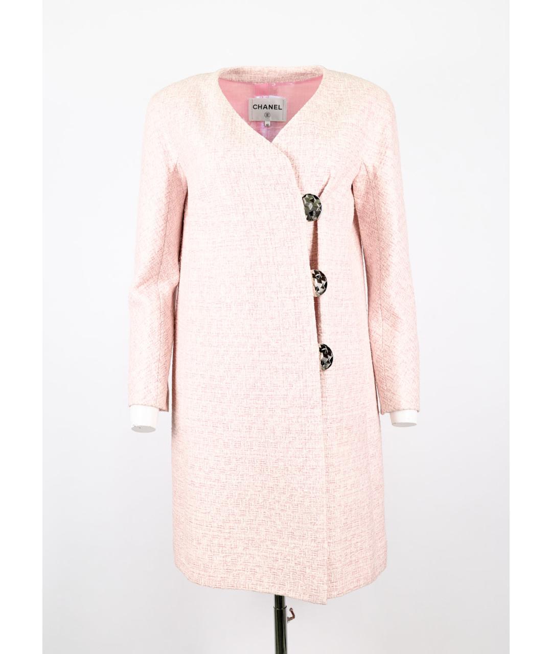 CHANEL PRE-OWNED Розовое полиэстеровое пальто, фото 5