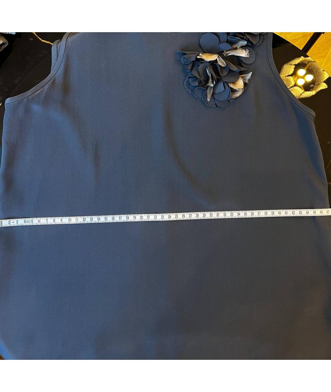 PESERICO Антрацитовая шелковая блузы, фото 6
