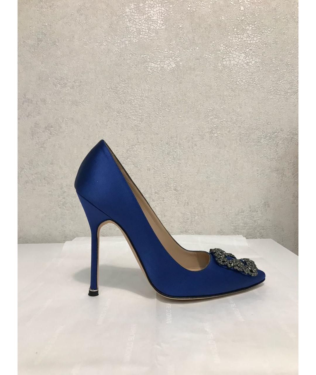 MANOLO BLAHNIK Синие туфли, фото 7