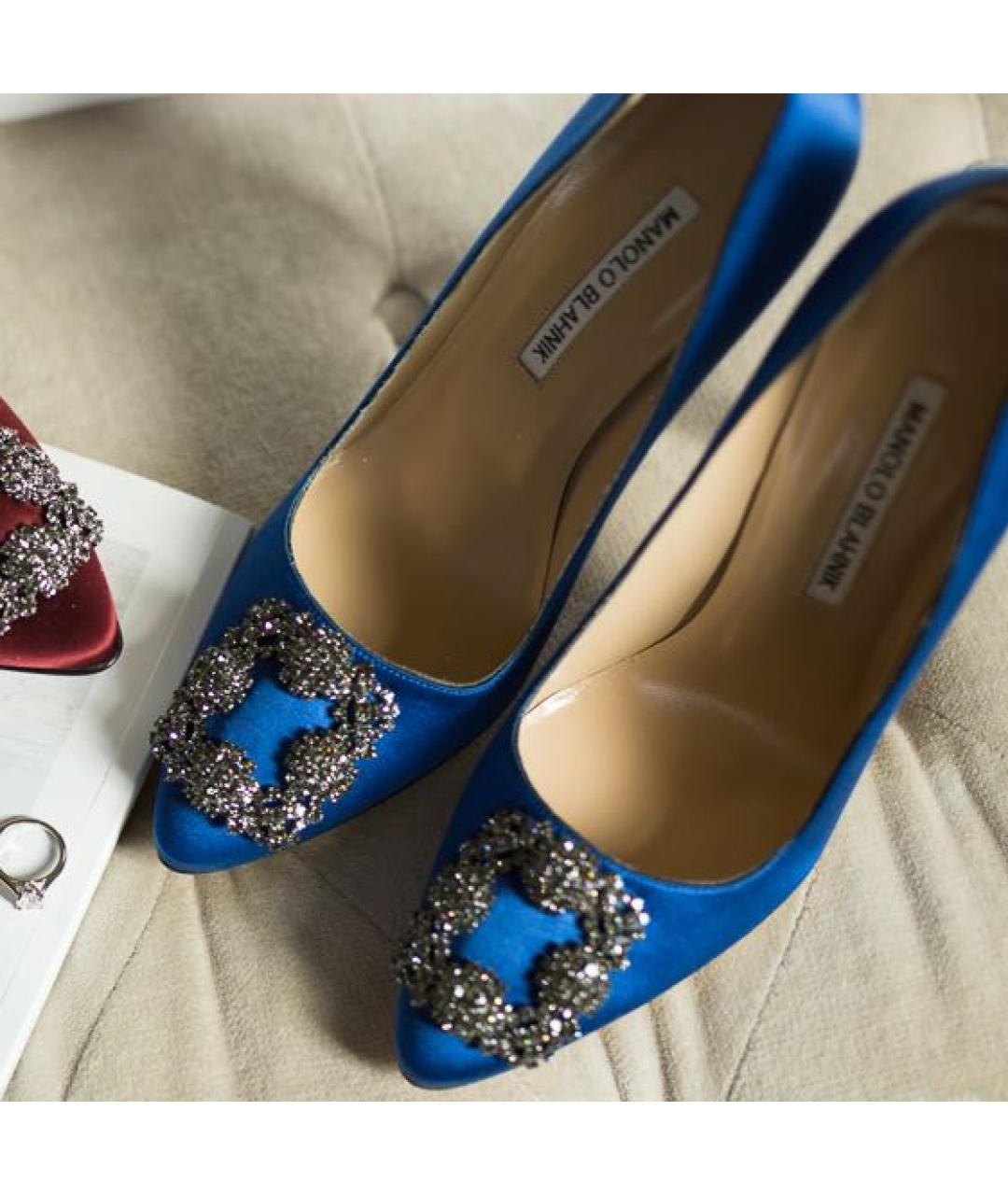 MANOLO BLAHNIK Синие туфли, фото 5