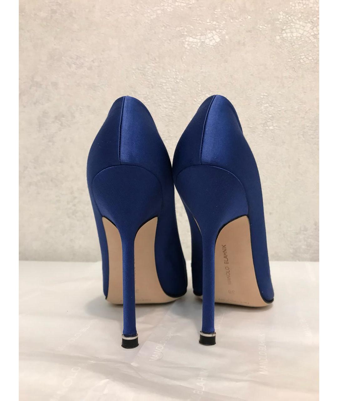 MANOLO BLAHNIK Синие туфли, фото 4