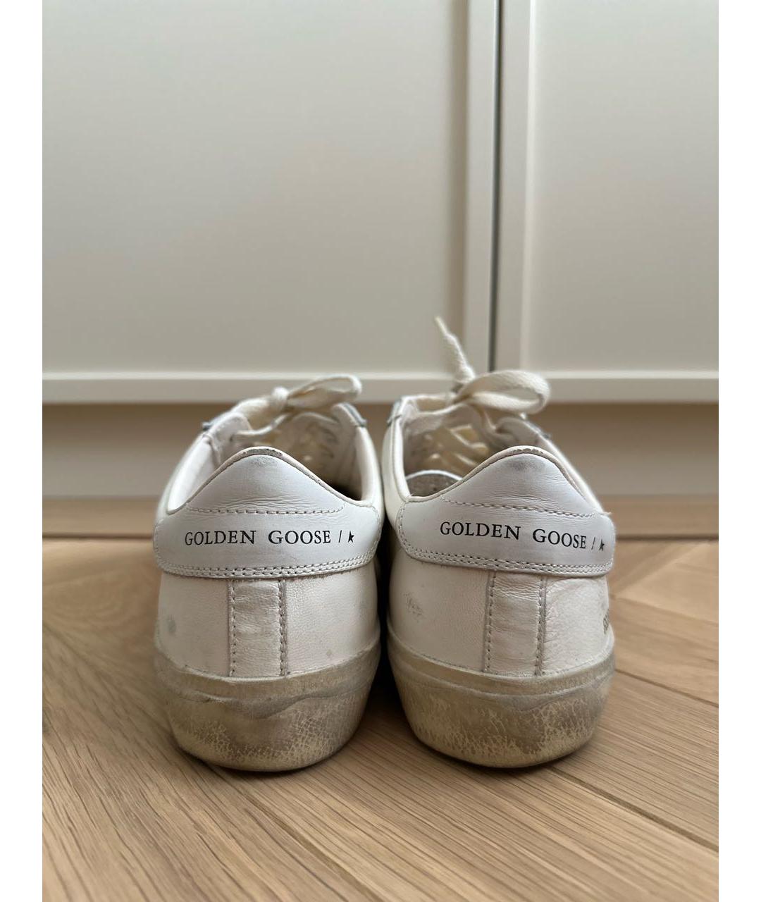 GOLDEN GOOSE DELUXE BRAND Белые кожаные кеды, фото 4