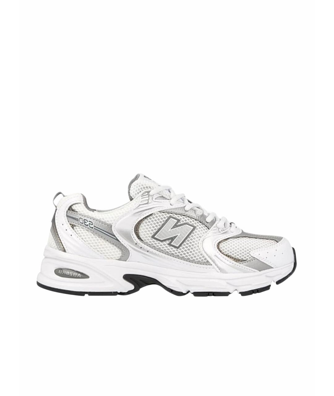 NEW BALANCE Белые текстильные кроссовки, фото 1