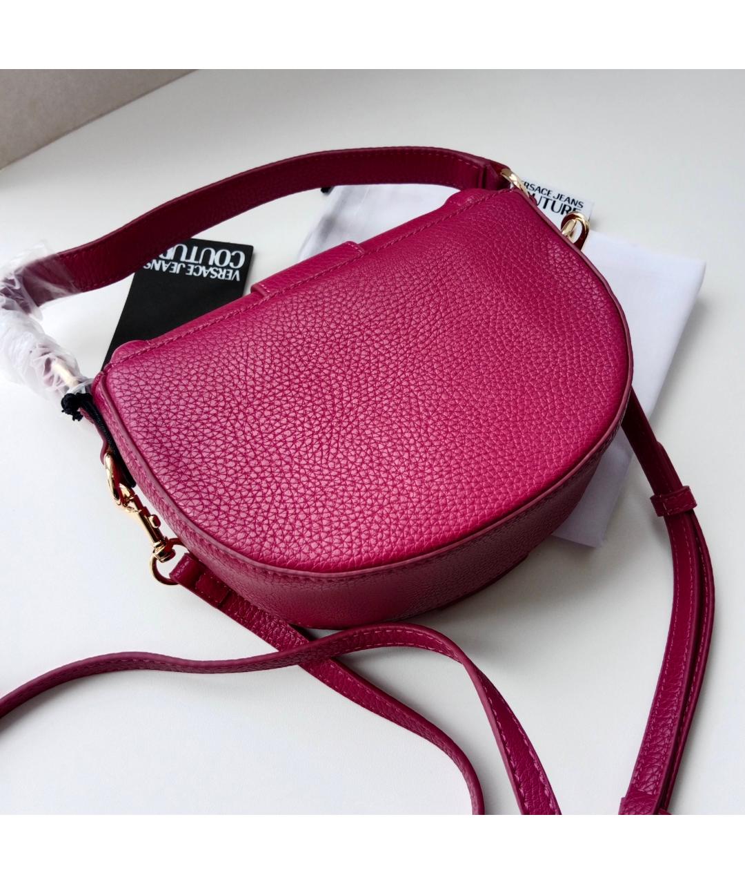 VERSACE JEANS COUTURE Бордовая сумка через плечо из искусственной кожи, фото 8