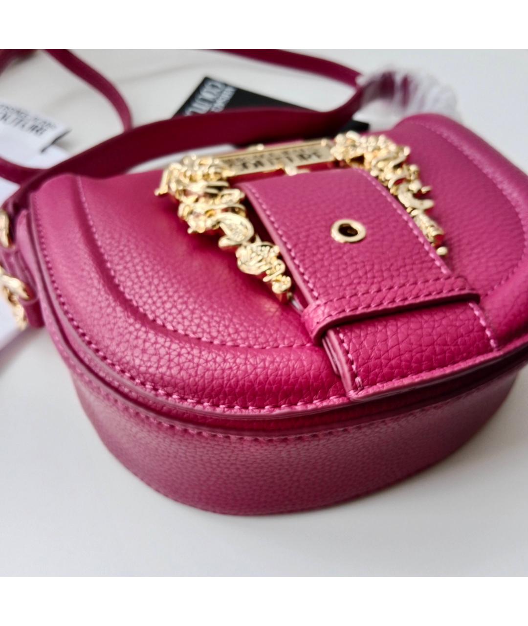 VERSACE JEANS COUTURE Бордовая сумка через плечо из искусственной кожи, фото 6