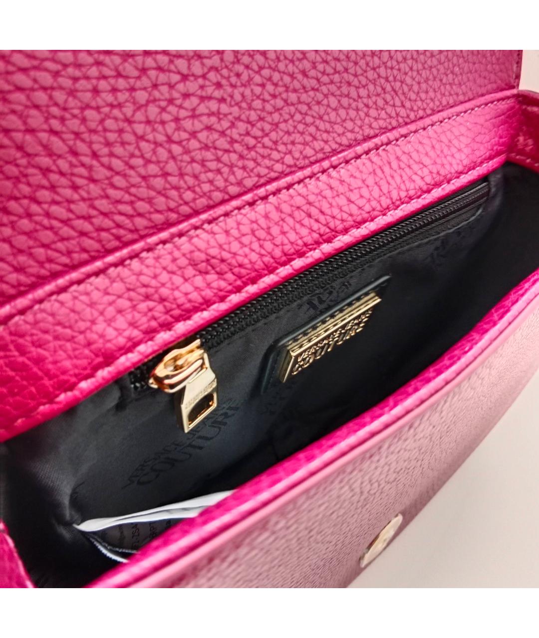 VERSACE JEANS COUTURE Бордовая сумка через плечо из искусственной кожи, фото 9