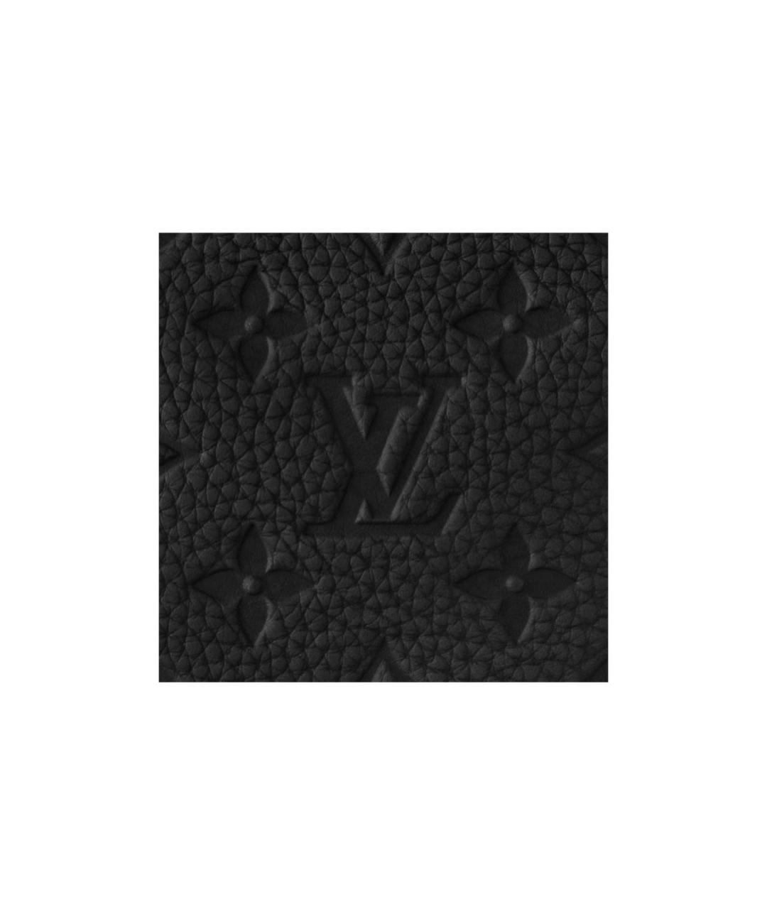 LOUIS VUITTON Черный кожаный портфель, фото 4