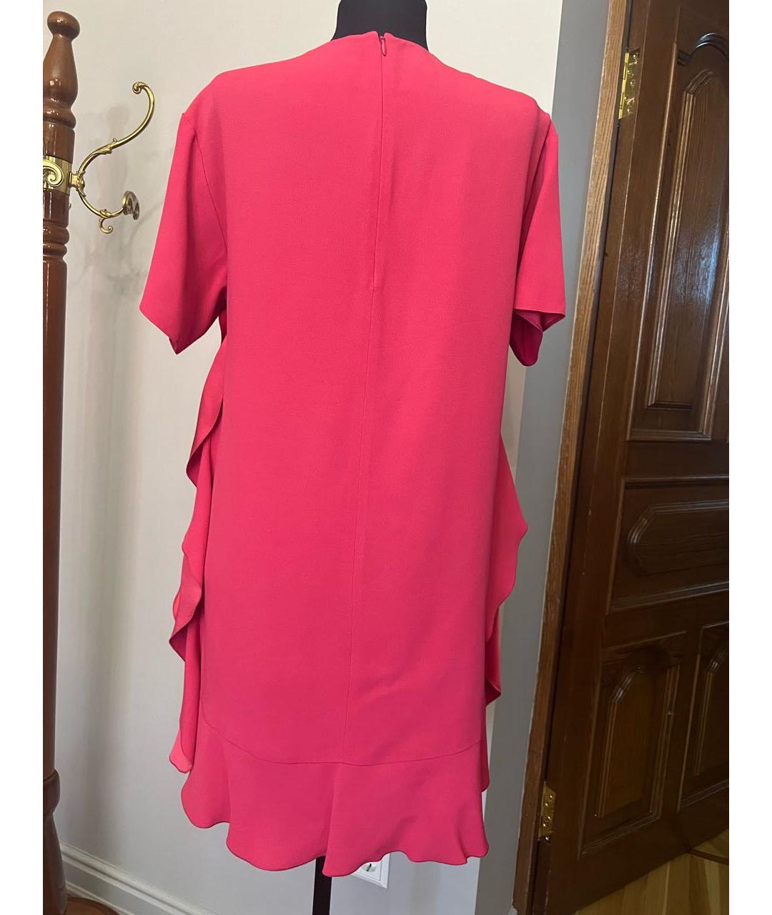 RED VALENTINO Фуксия вискозное коктейльное платье, фото 2