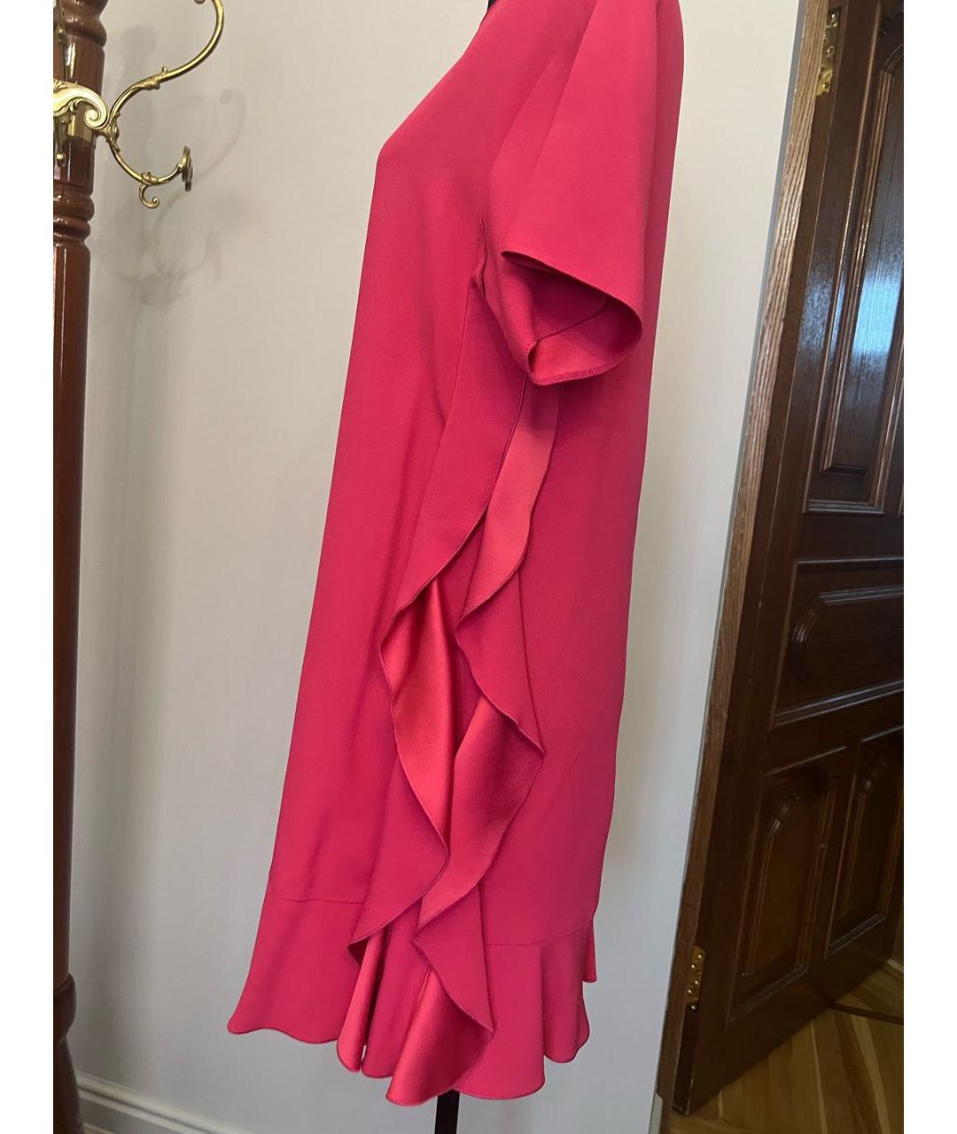 RED VALENTINO Фуксия вискозное коктейльное платье, фото 3