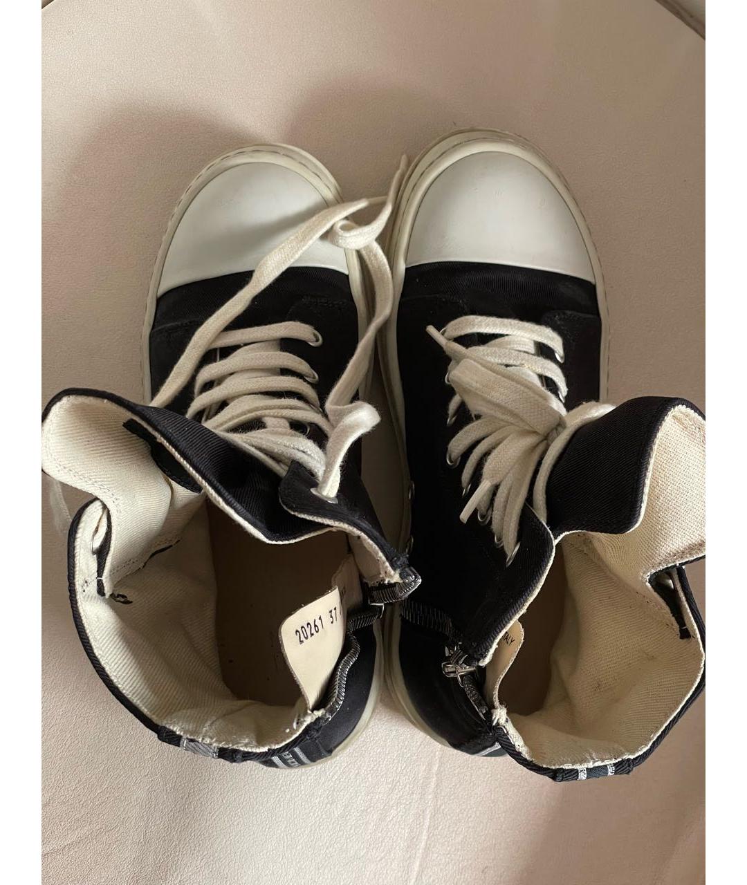 RICK OWENS DRKSHDW Черные кеды, фото 3