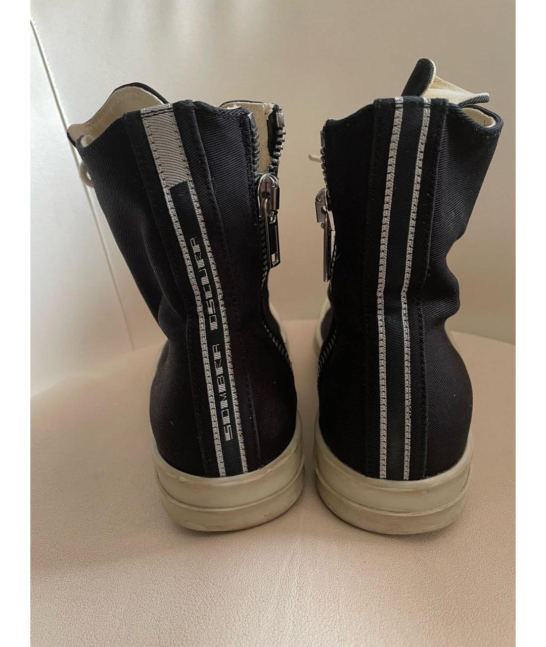 RICK OWENS DRKSHDW Черные кеды, фото 4