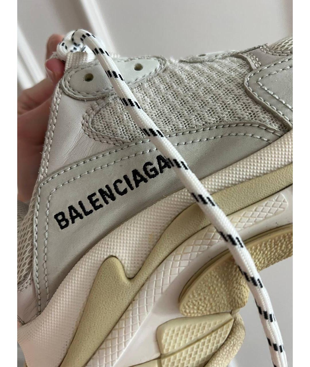 BALENCIAGA Белые кроссовки, фото 5