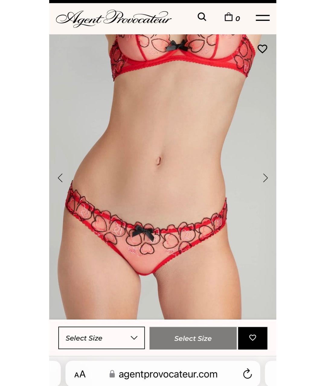 AGENT PROVOCATEUR Красные трусы, фото 4