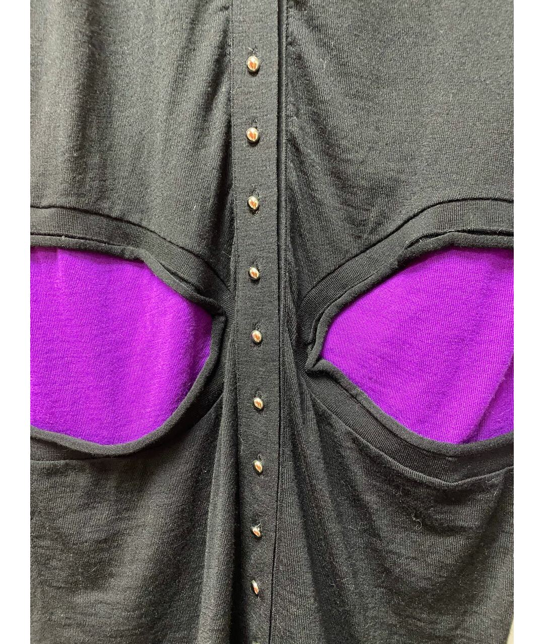 BALENCIAGA Фиолетовый шерстяной кардиган, фото 4