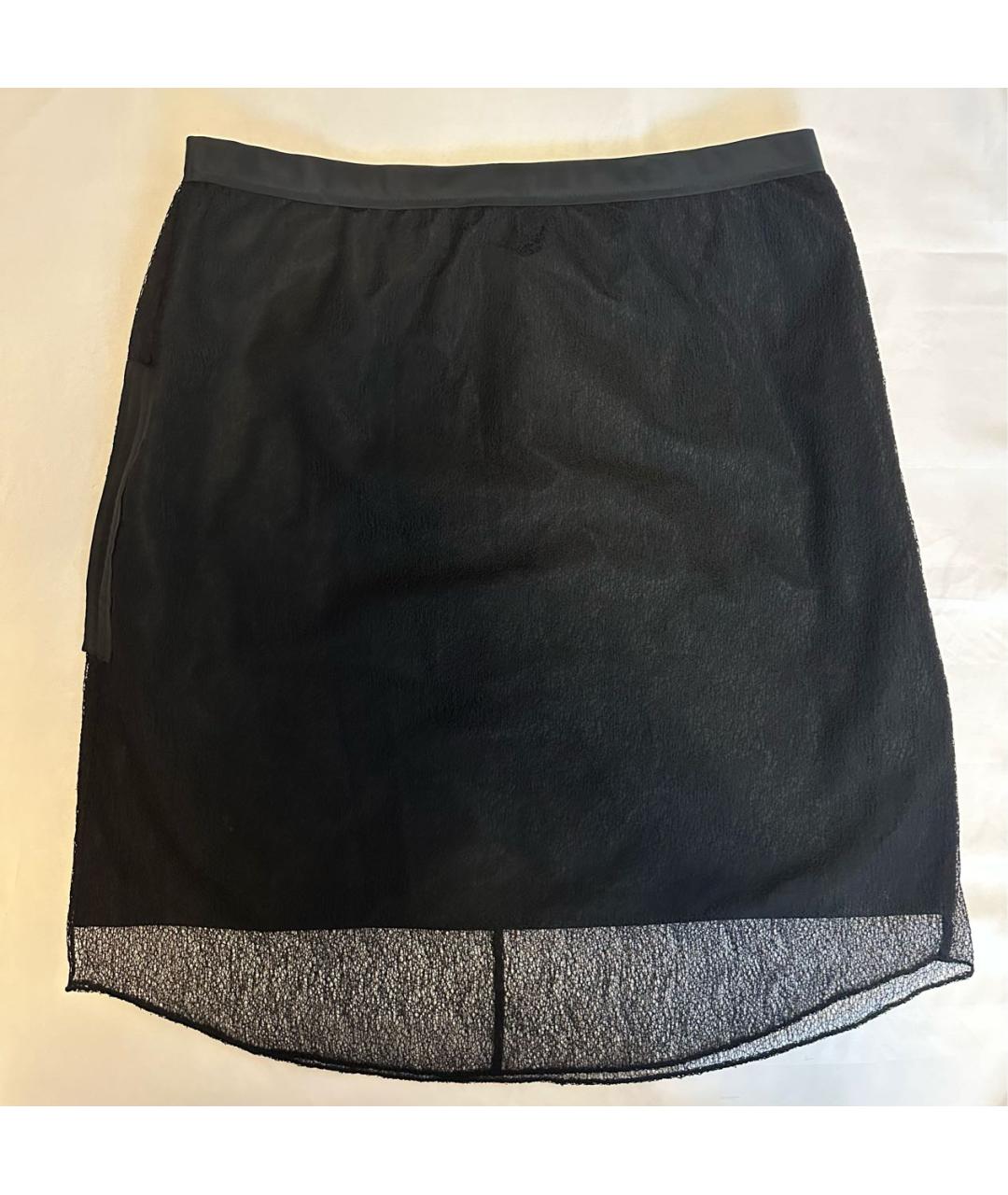 CARVEN Черная полиэстеровая юбка мини, фото 9