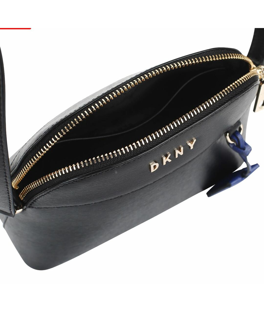 DKNY Черная кожаная сумка тоут, фото 2