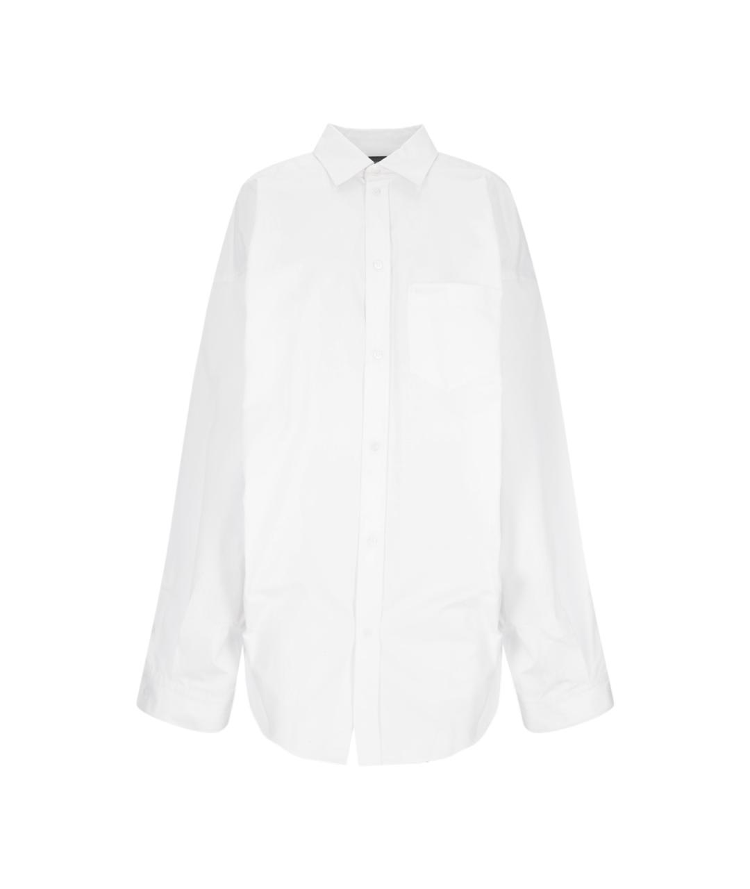 BALENCIAGA Белая хлопковая рубашка, фото 1