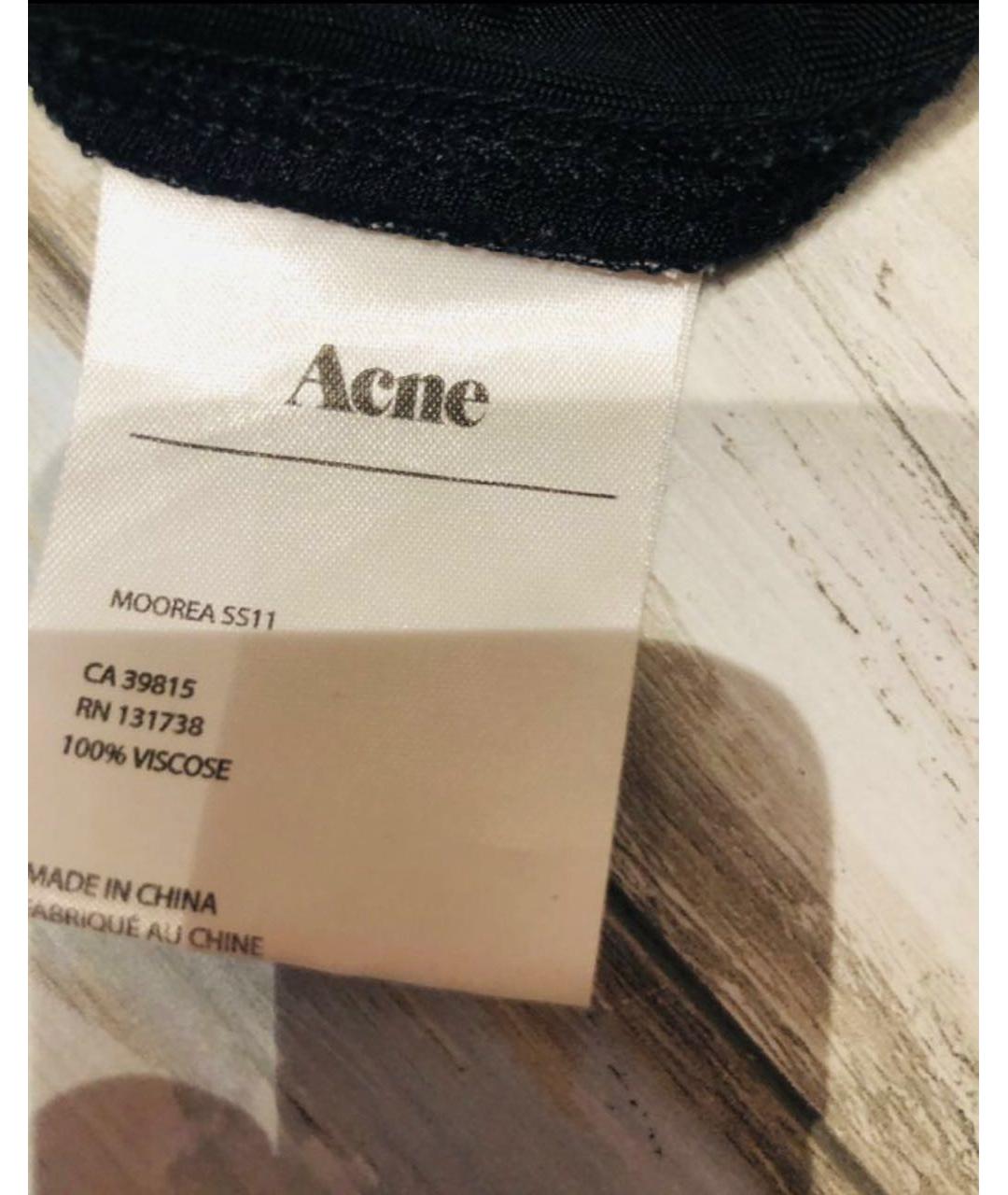 ACNE STUDIOS Черное вискозное платье, фото 6