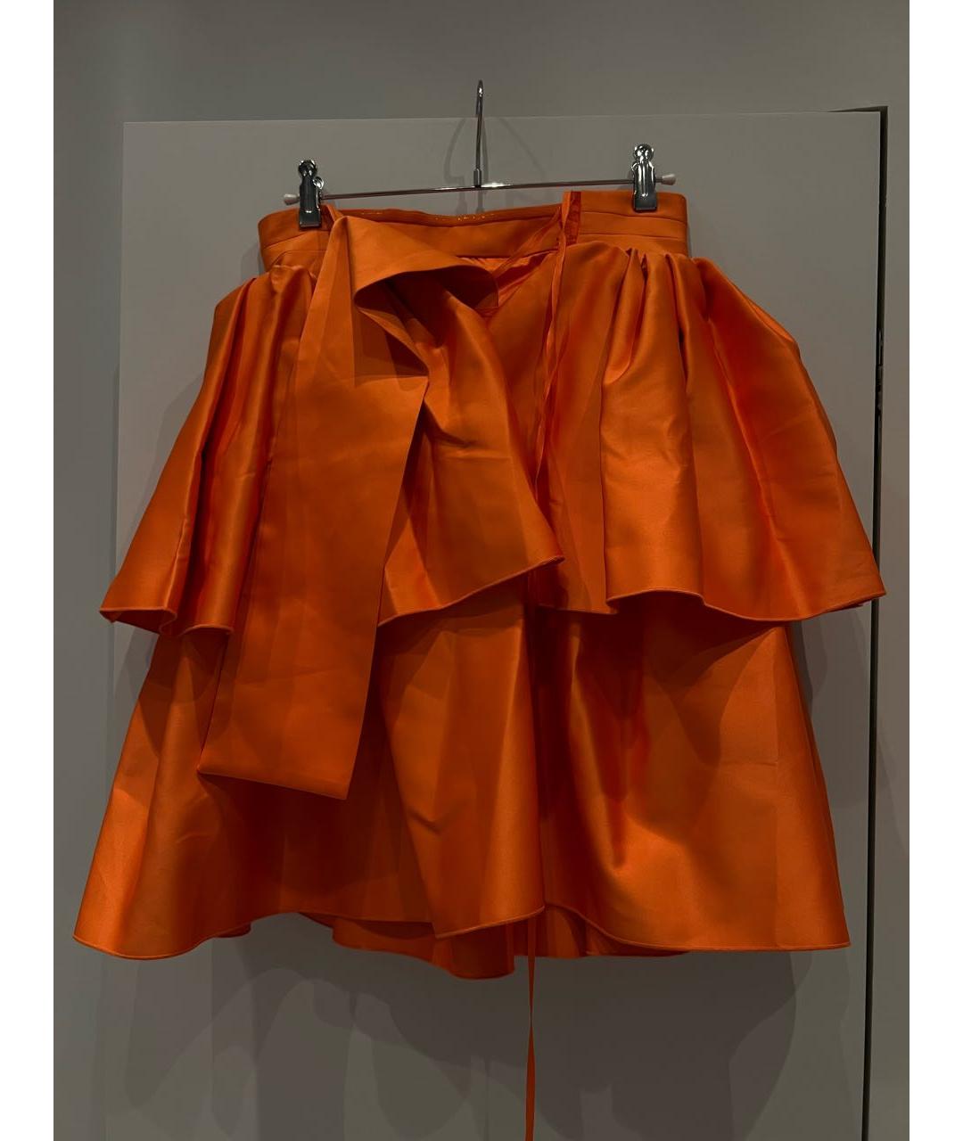 ROTATE Оранжевое полиэстеровое коктейльное платье, фото 4