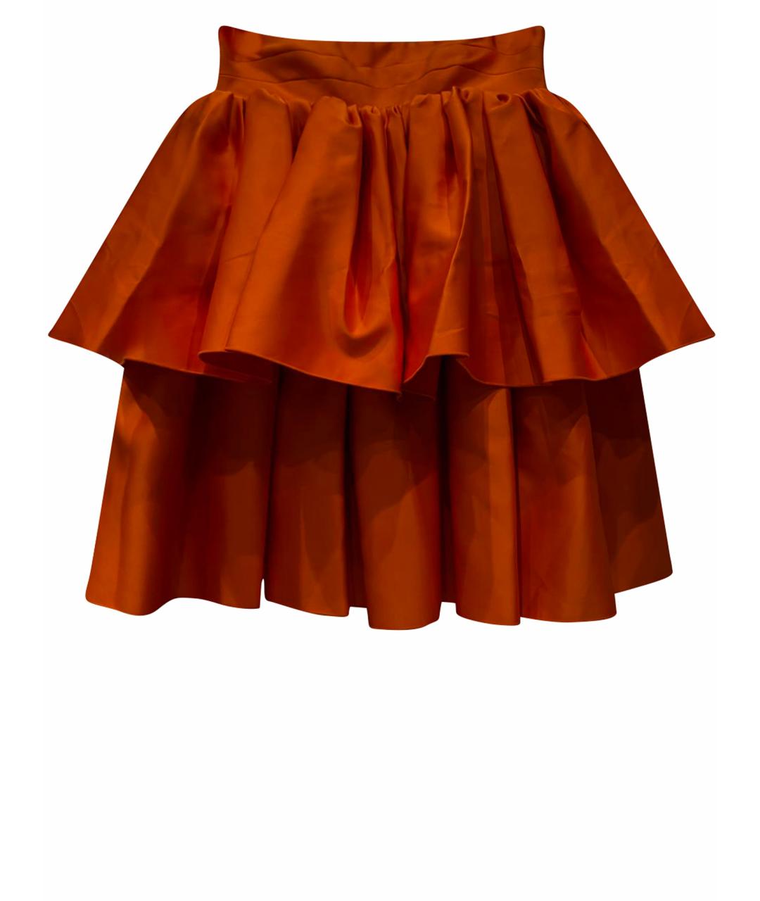 ROTATE Оранжевое полиэстеровое коктейльное платье, фото 1