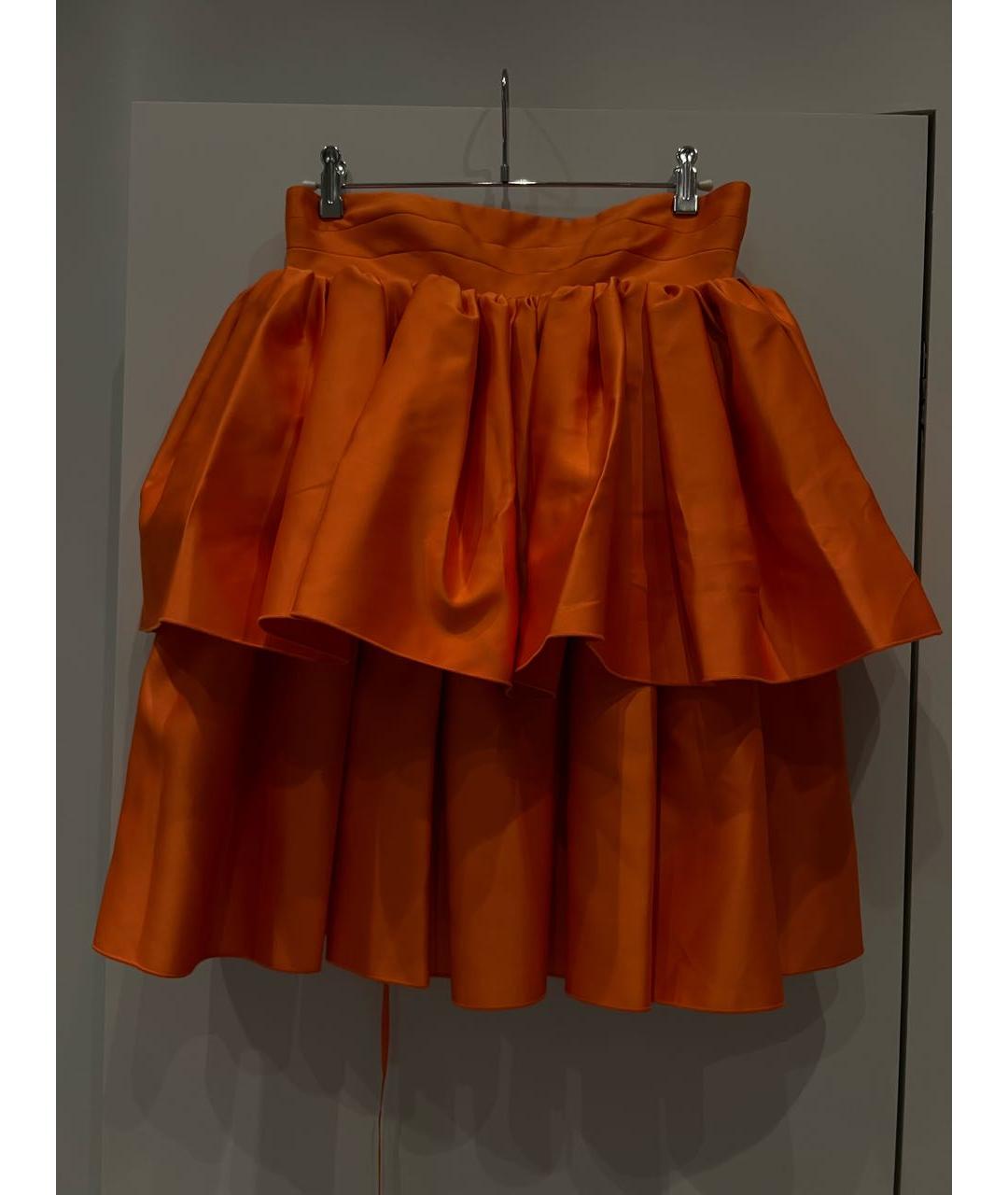 ROTATE Оранжевое полиэстеровое коктейльное платье, фото 6