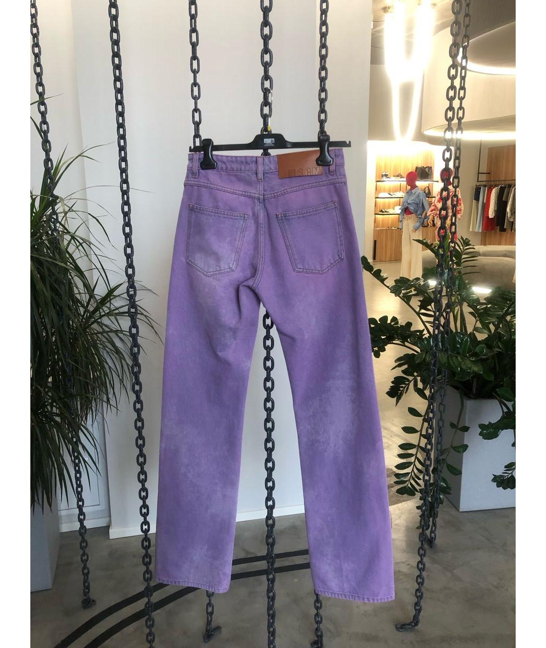 MSGM Фиолетовые прямые джинсы, фото 2