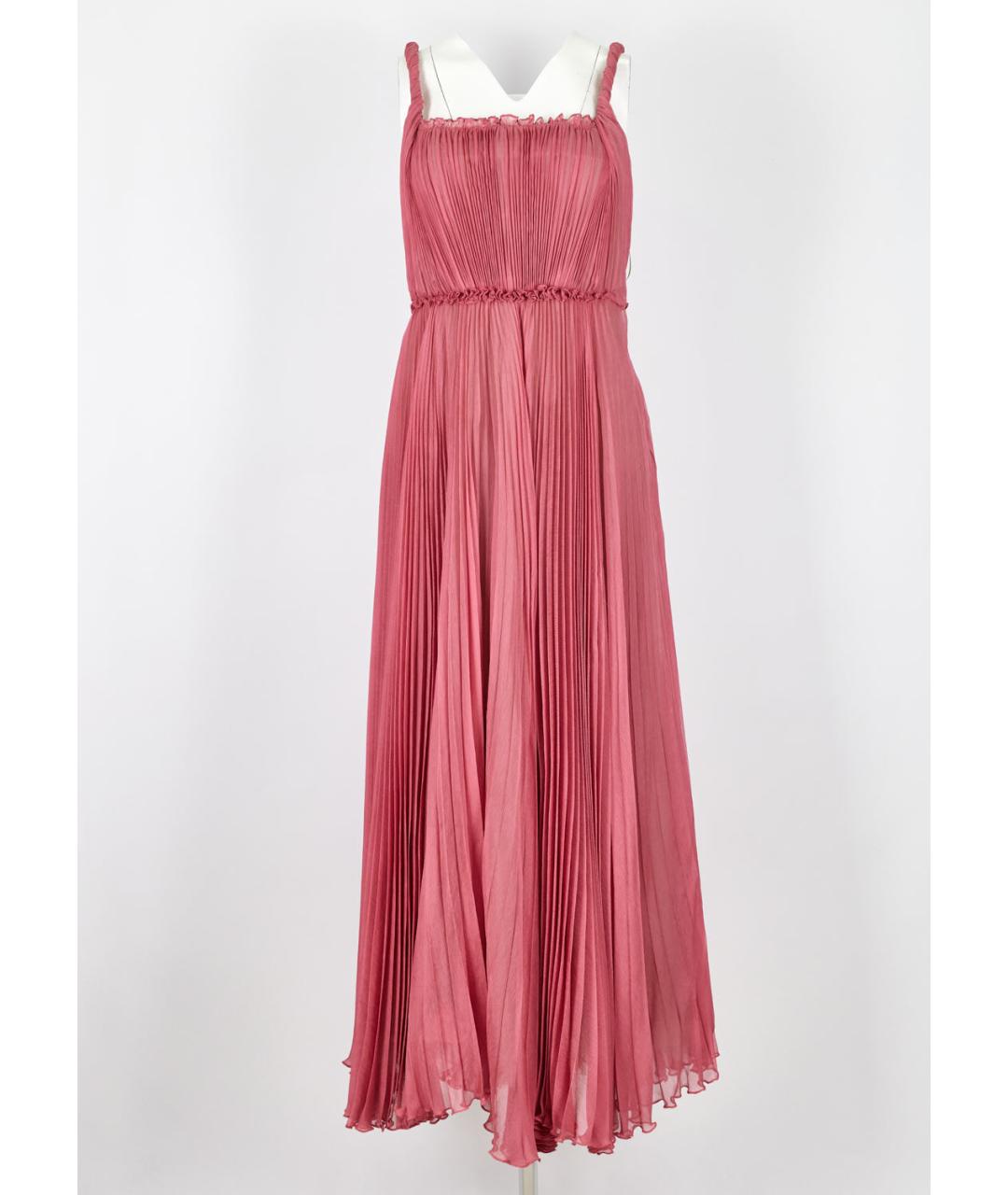 CHRISTIAN DIOR Розовое шелковое вечернее платье, фото 5