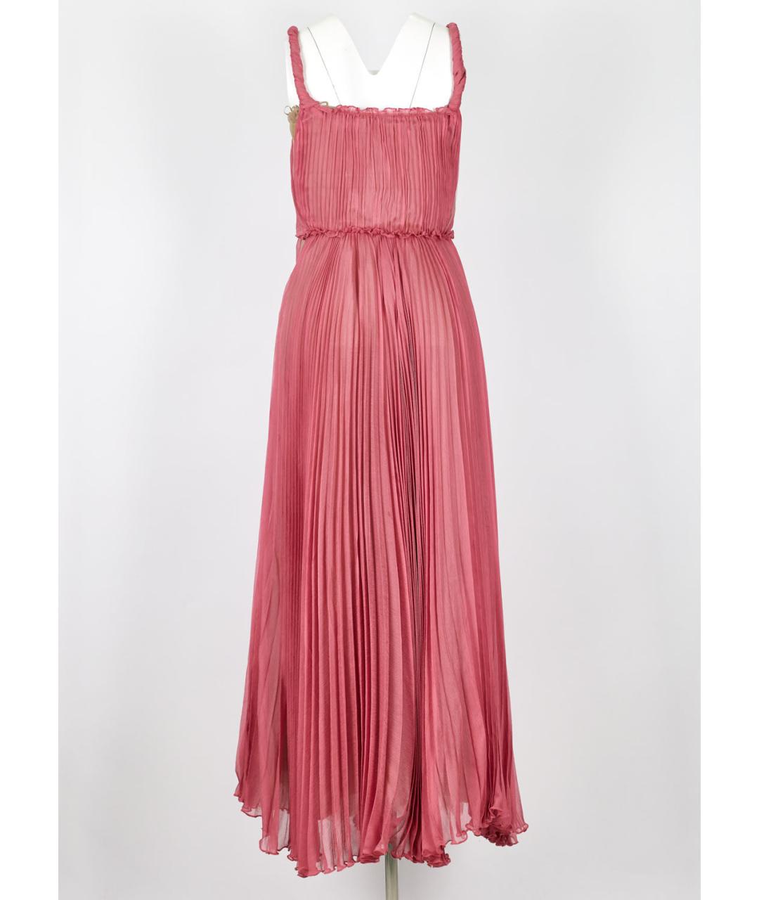 CHRISTIAN DIOR Розовое шелковое вечернее платье, фото 2