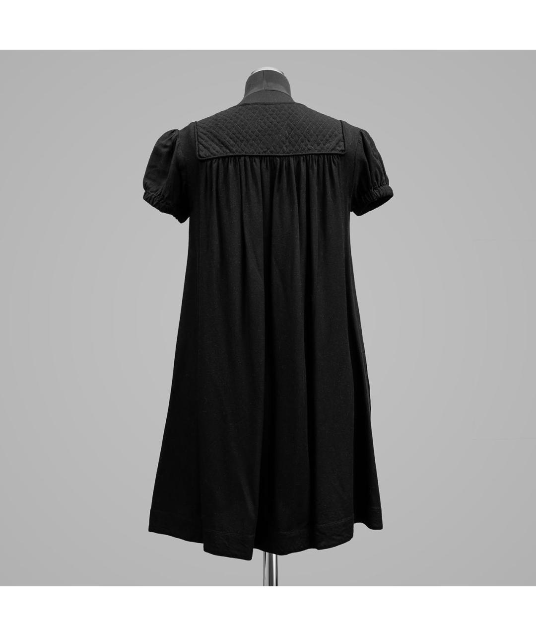BURBERRY Черное вискозное повседневное платье, фото 2