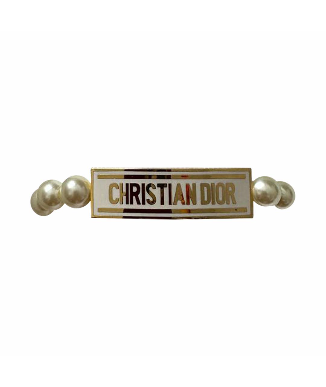 CHRISTIAN DIOR Золотой латунный браслет, фото 1