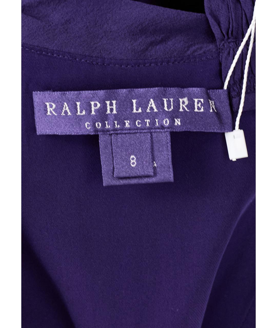 RALPH LAUREN Фиолетовое шелковое вечернее платье, фото 3