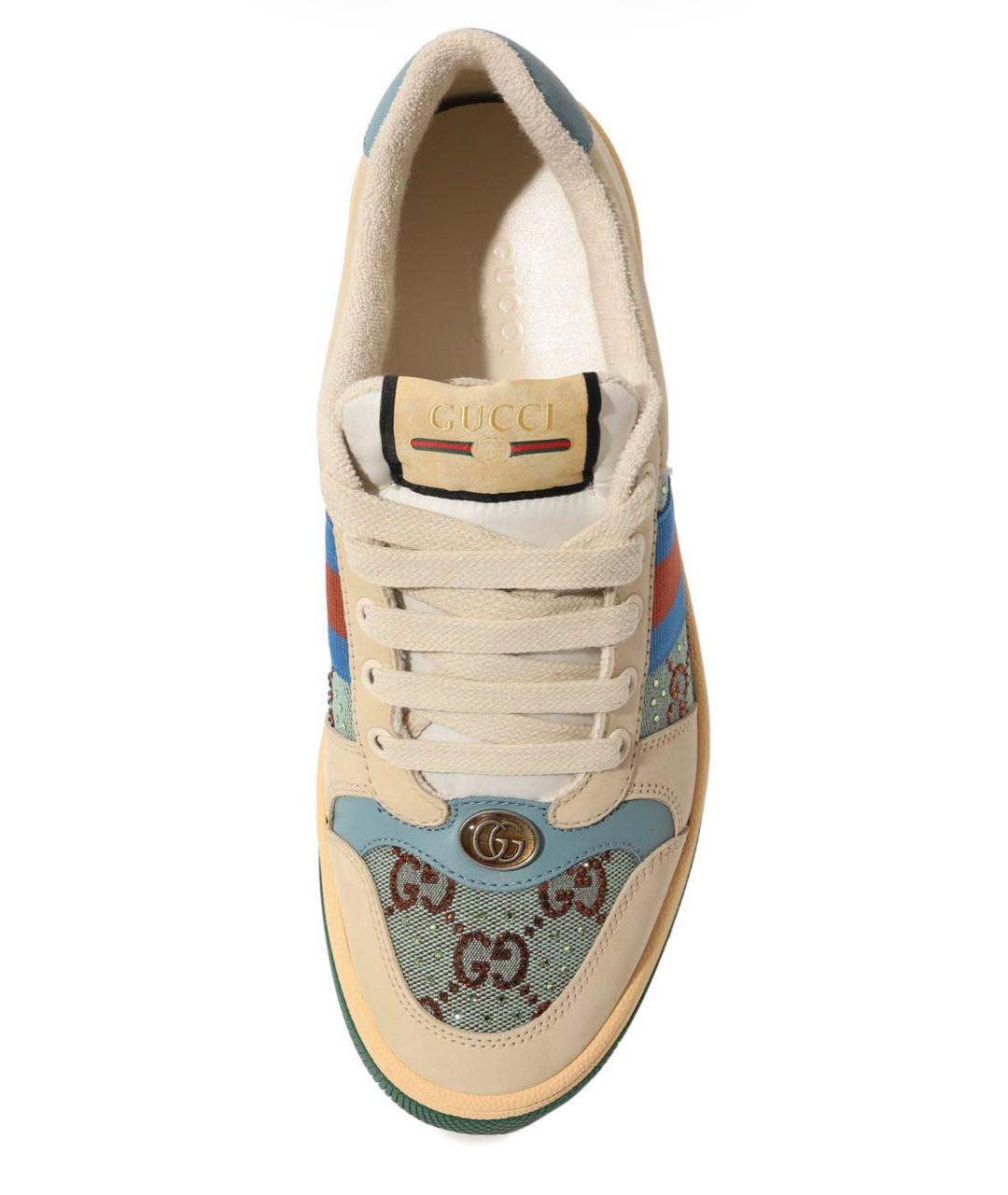 GUCCI Синие текстильные кеды, фото 2