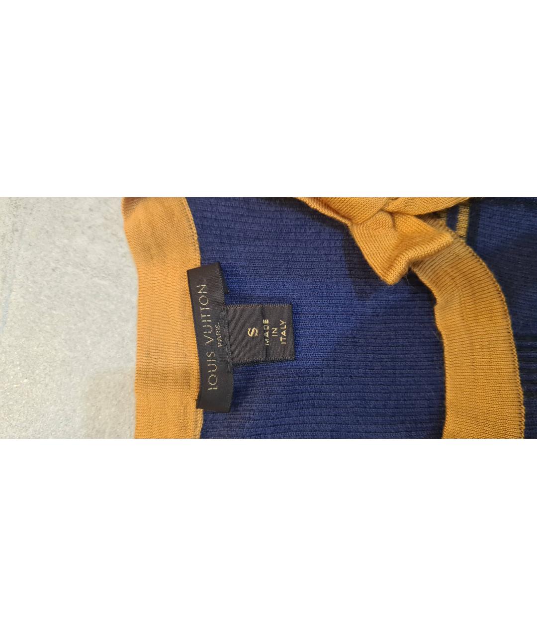 LOUIS VUITTON Синий кашемировый джемпер / свитер, фото 3