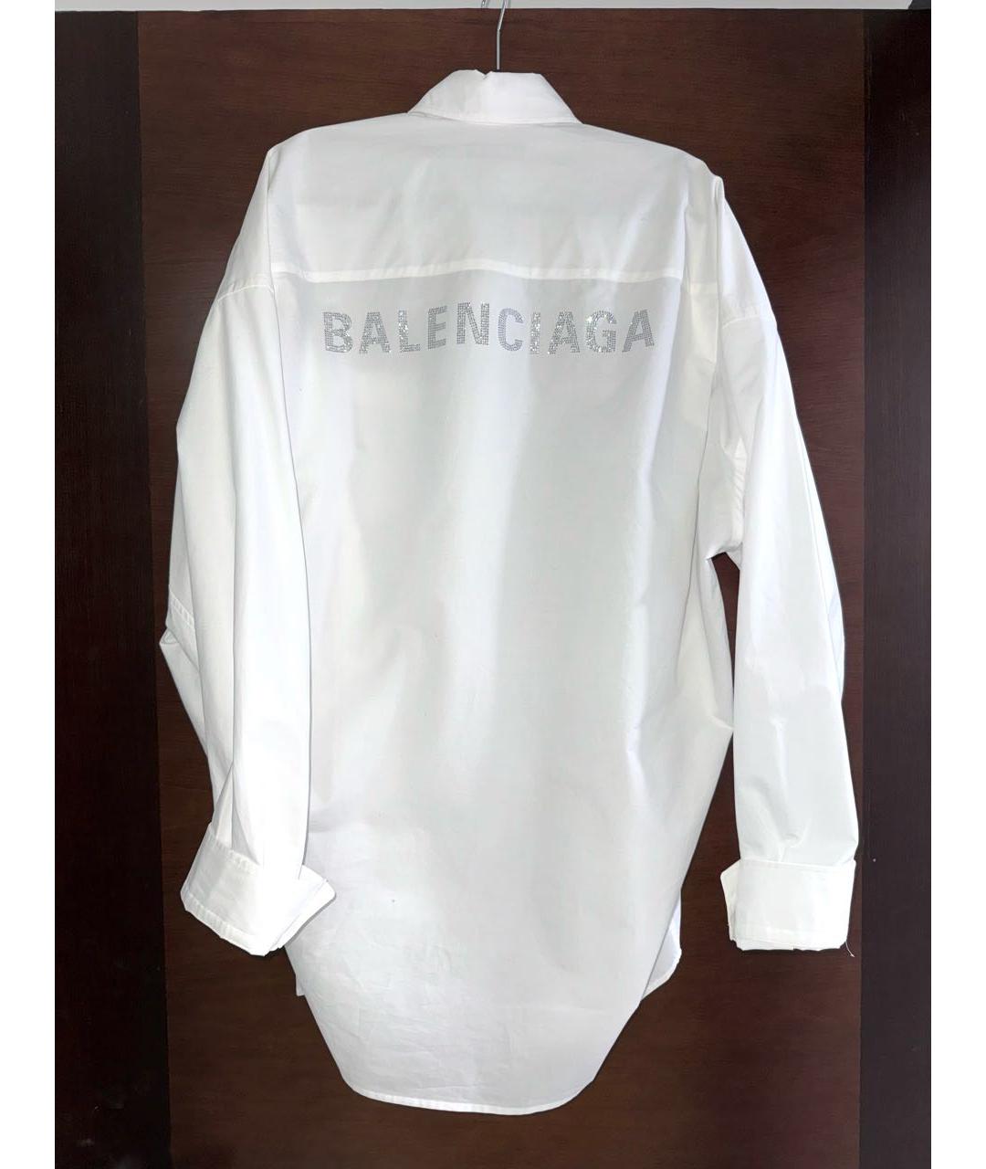 BALENCIAGA Белая хлопковая рубашка, фото 2