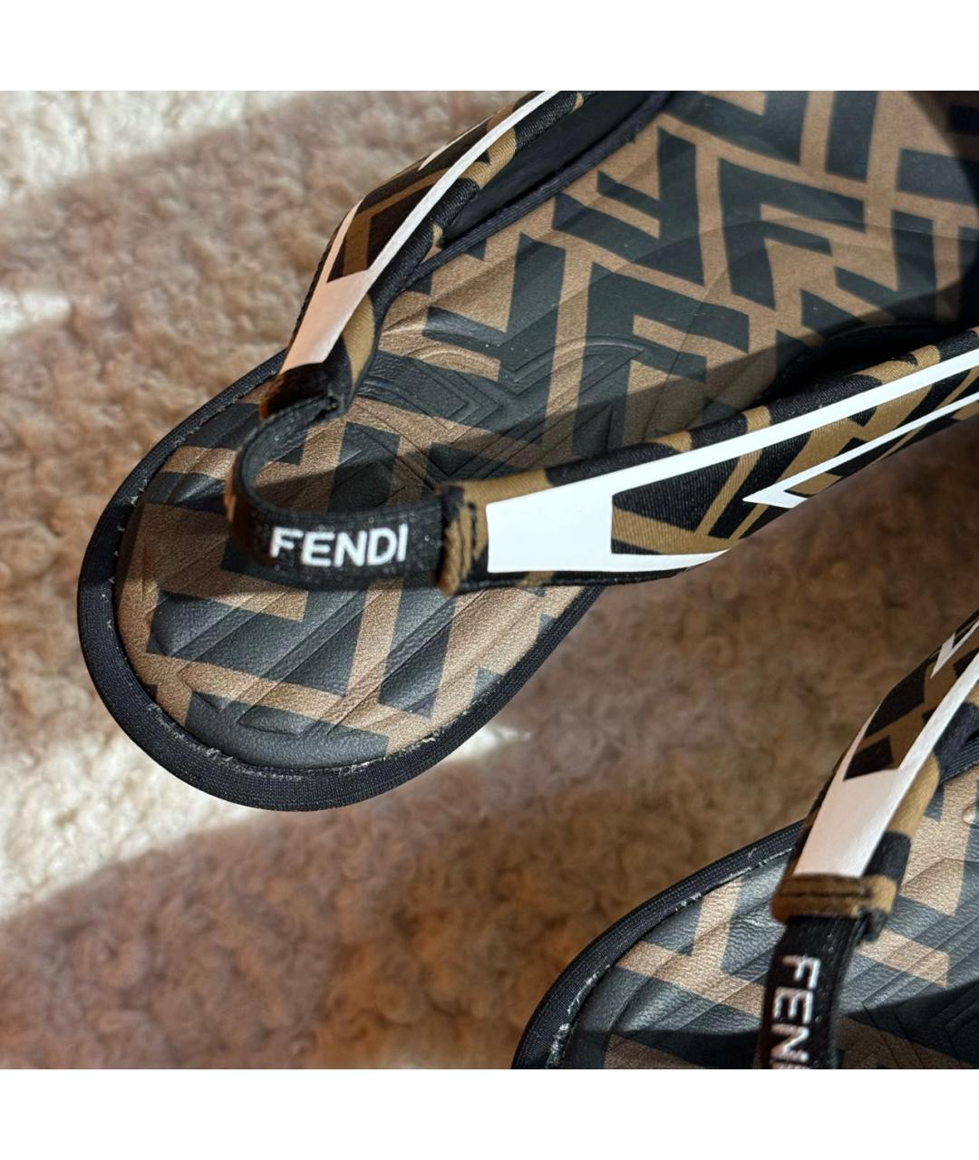 FENDI Коричневые туфли, фото 7