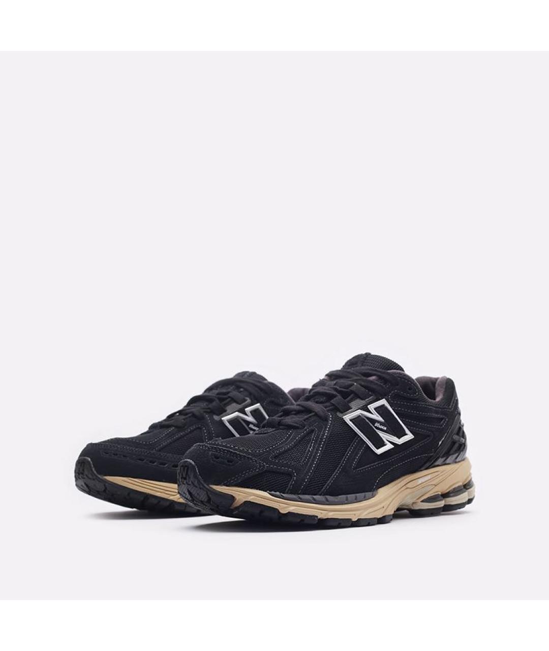 NEW BALANCE Черные текстильные низкие кроссовки / кеды, фото 2