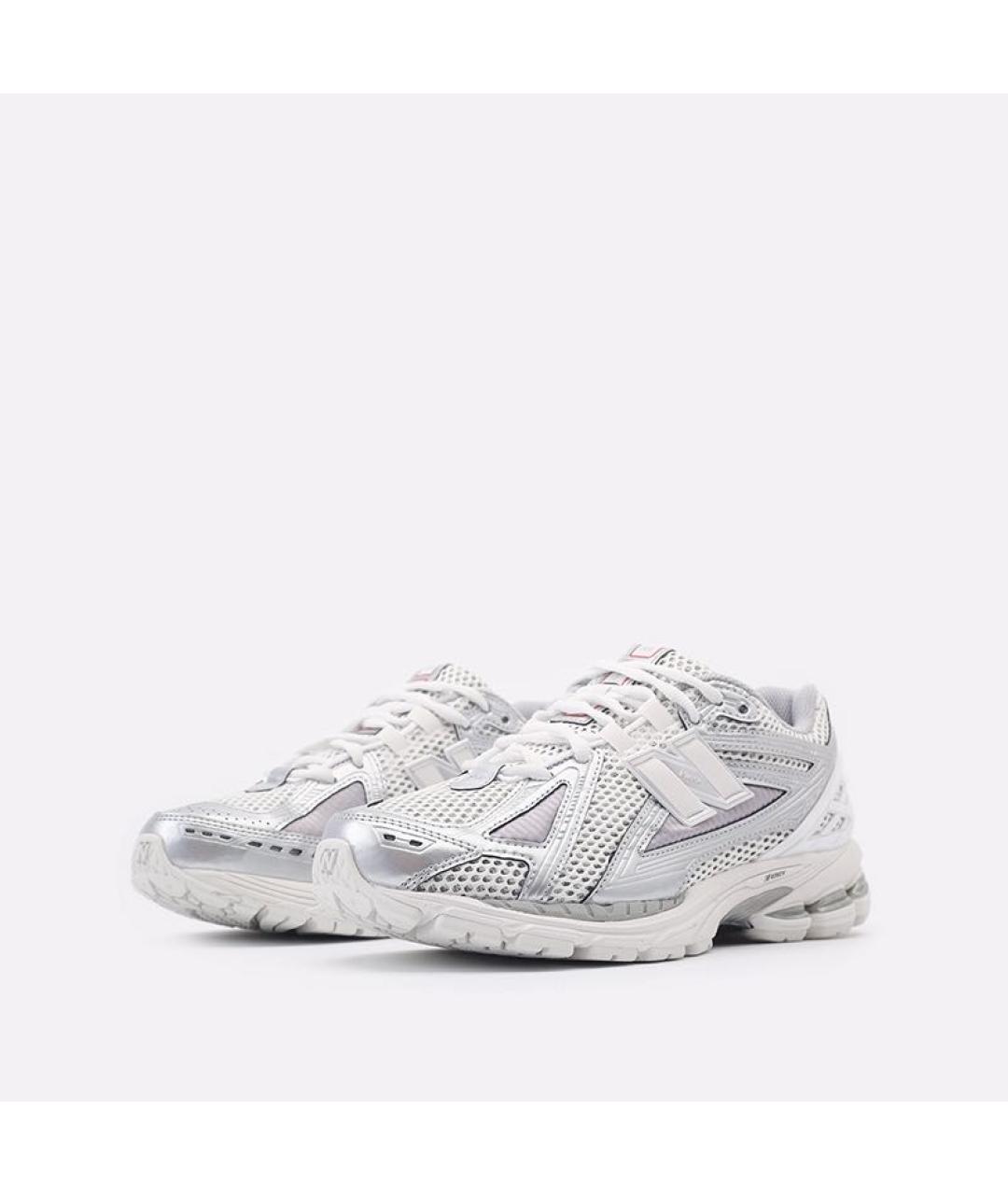 NEW BALANCE Серебряные текстильные кроссовки, фото 2