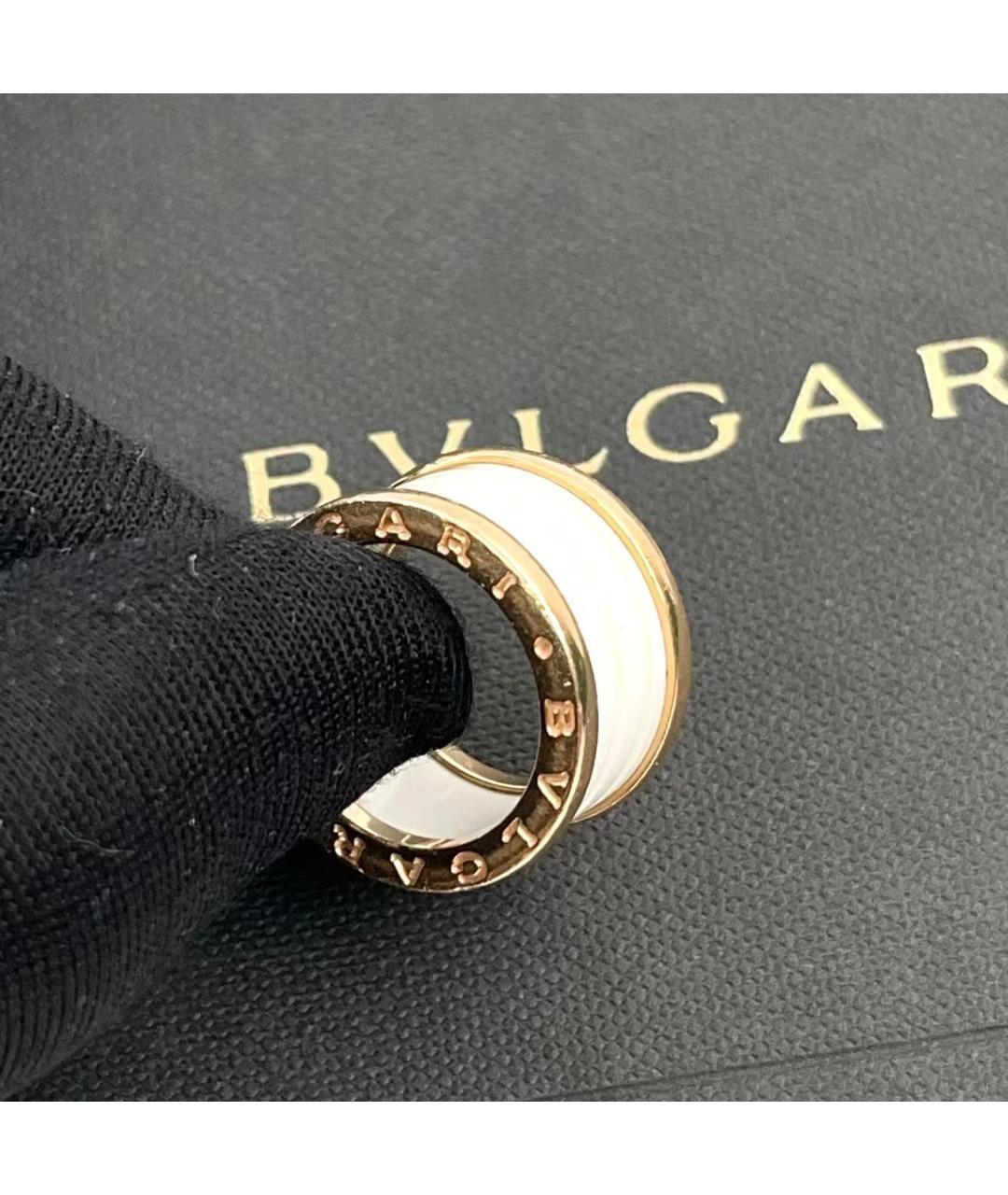 BVLGARI Белое кольцо из розового золота, фото 7