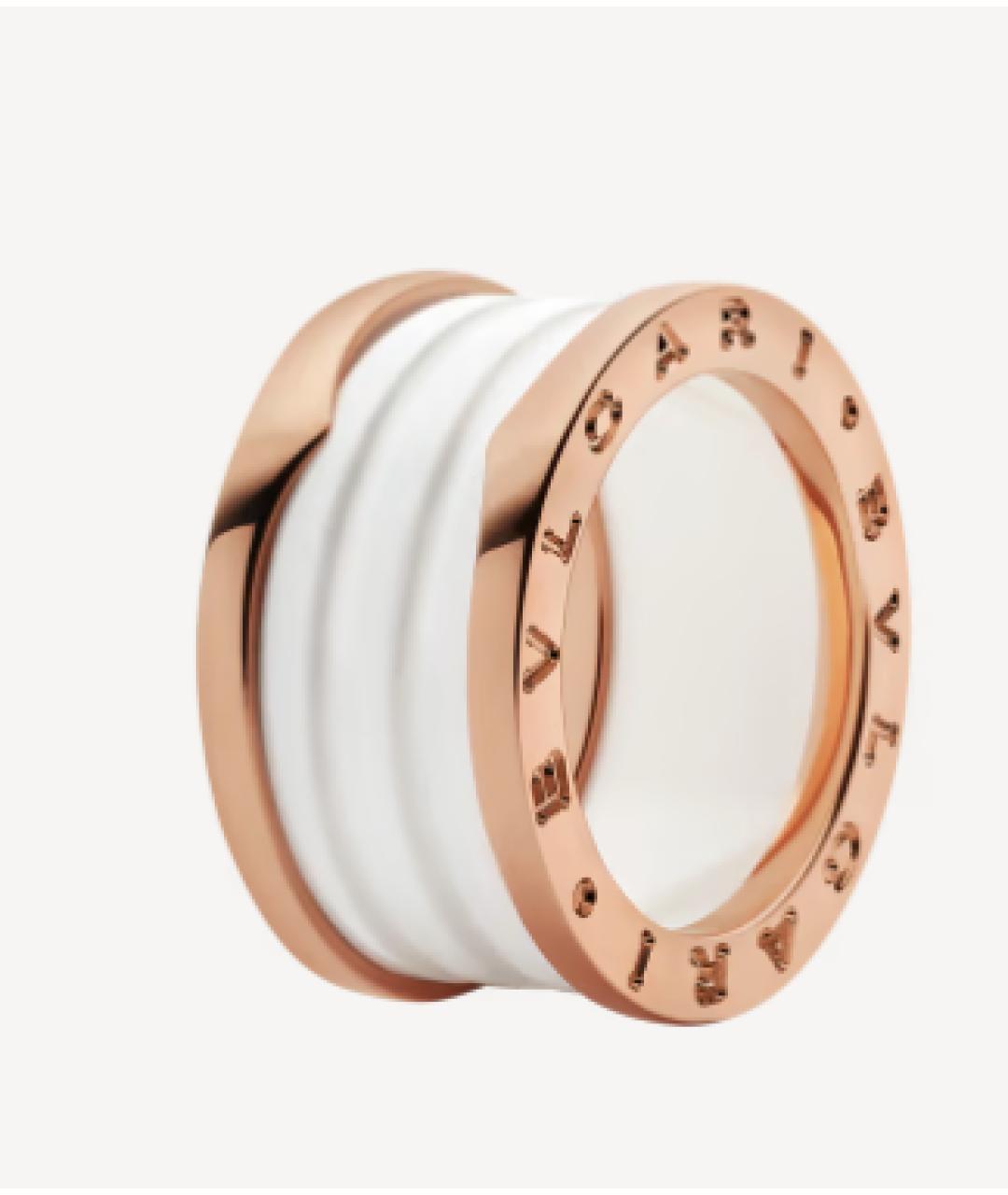 BVLGARI Белое кольцо из розового золота, фото 8