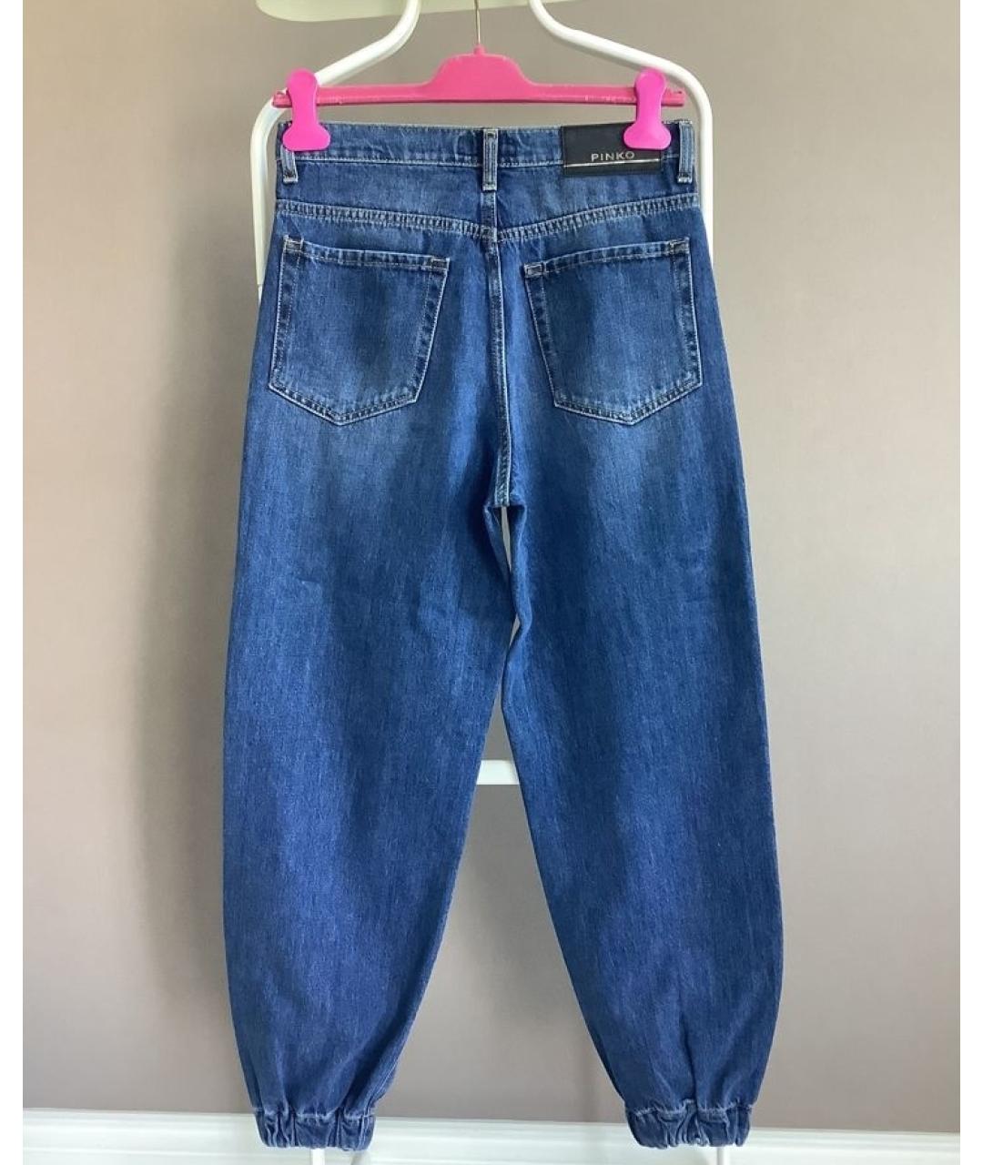 PINKO Синие прямые джинсы, фото 2