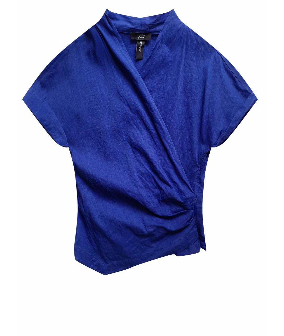 MARC CAIN Темно-синяя льняная блузы, фото 1