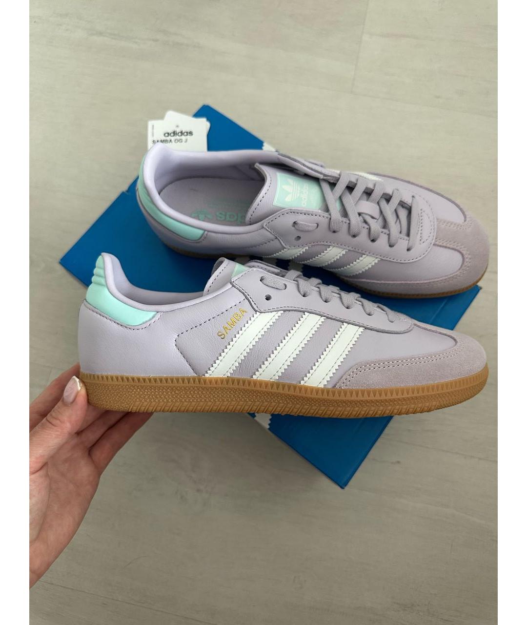 ADIDAS Желтые кожаные кеды, фото 9