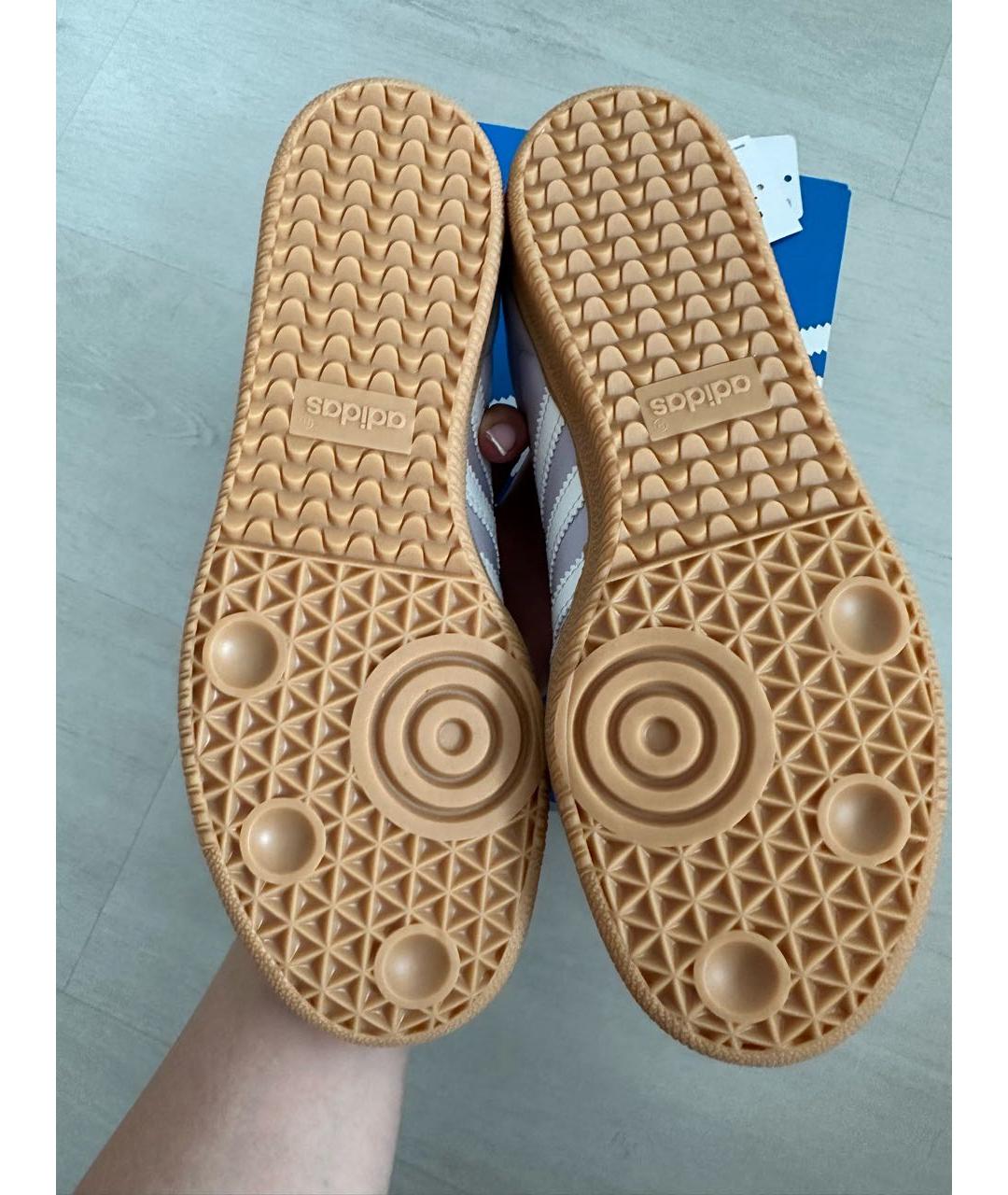 ADIDAS Желтые кожаные кеды, фото 5