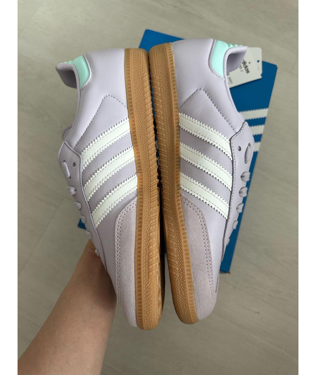 ADIDAS Желтые кожаные кеды, фото 3