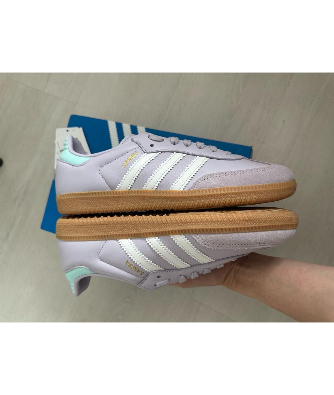 ADIDAS Желтые кожаные кеды, фото 4