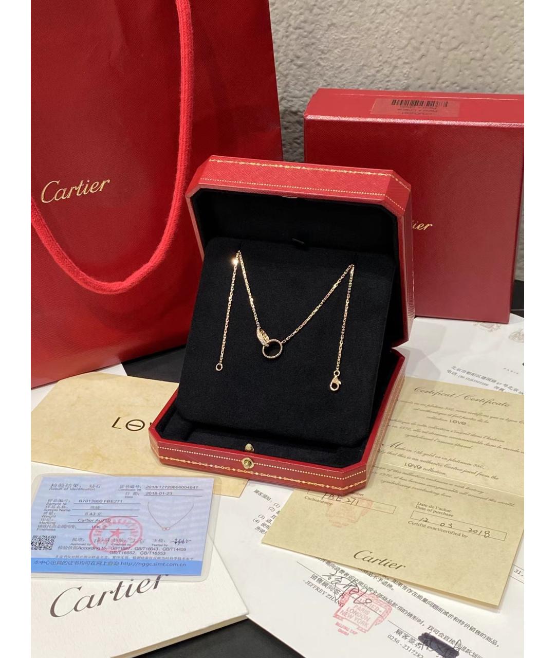 CARTIER Колье из розового золота, фото 5