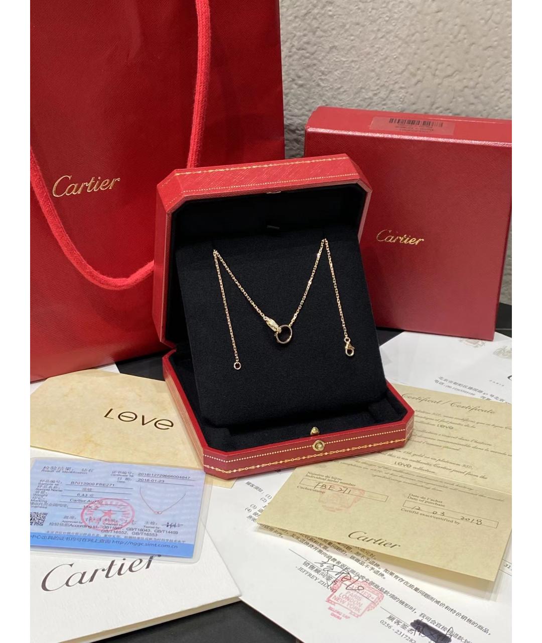 CARTIER Колье из розового золота, фото 4