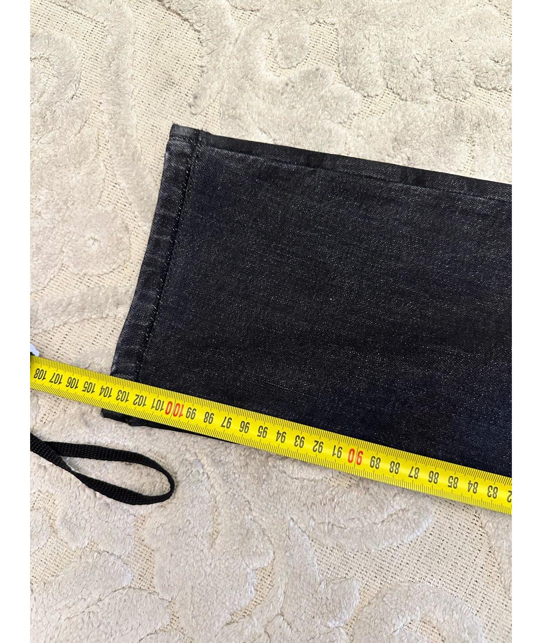 BRUNELLO CUCINELLI Черные хлопко-эластановые джинсы скинни, фото 4